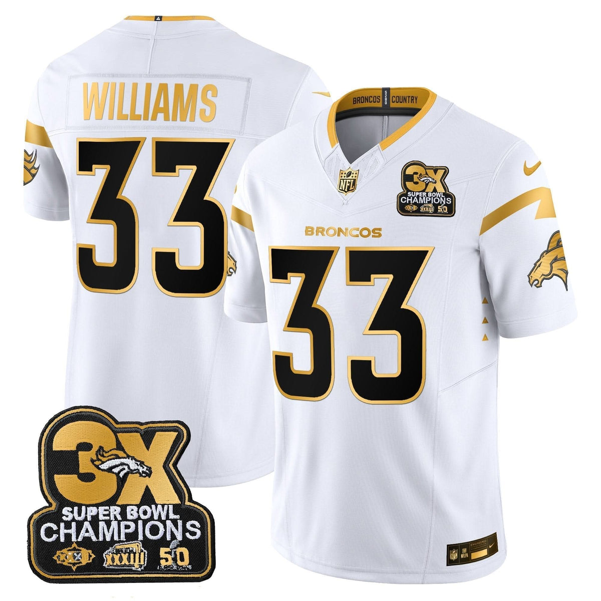 DB 3-Time Champions Patch Gold Vapor Limited Jersey