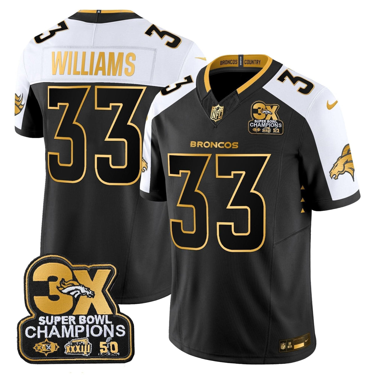 DB 3-Time Champions Patch Gold Vapor Limited Jersey