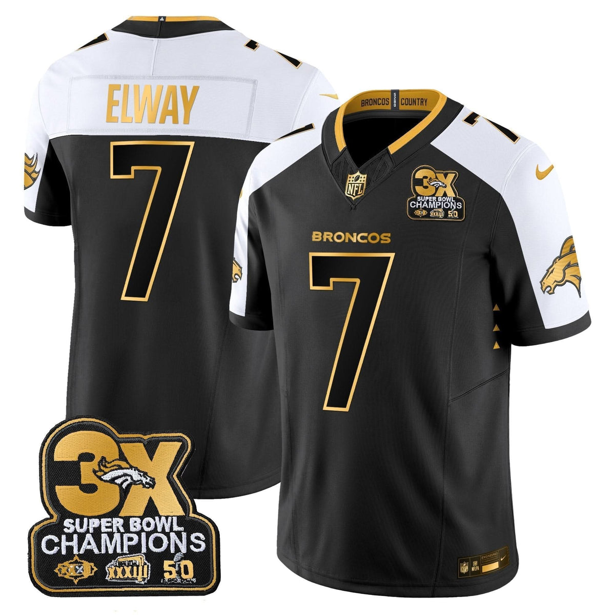 DB 3-Time Champions Patch Gold Vapor Limited Jersey