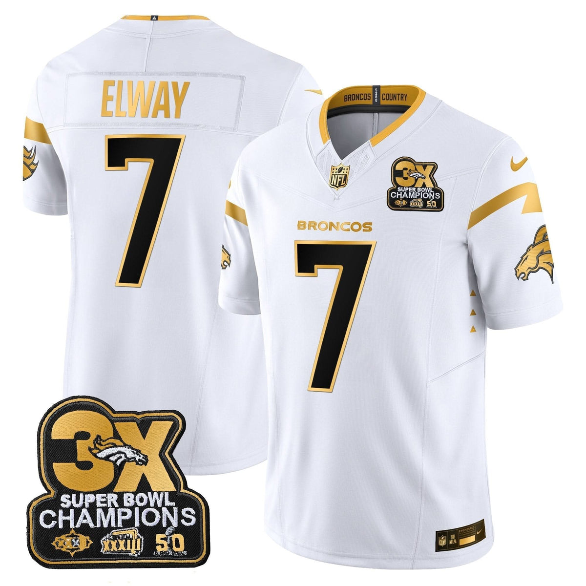 DB 3-Time Champions Patch Gold Vapor Limited Jersey