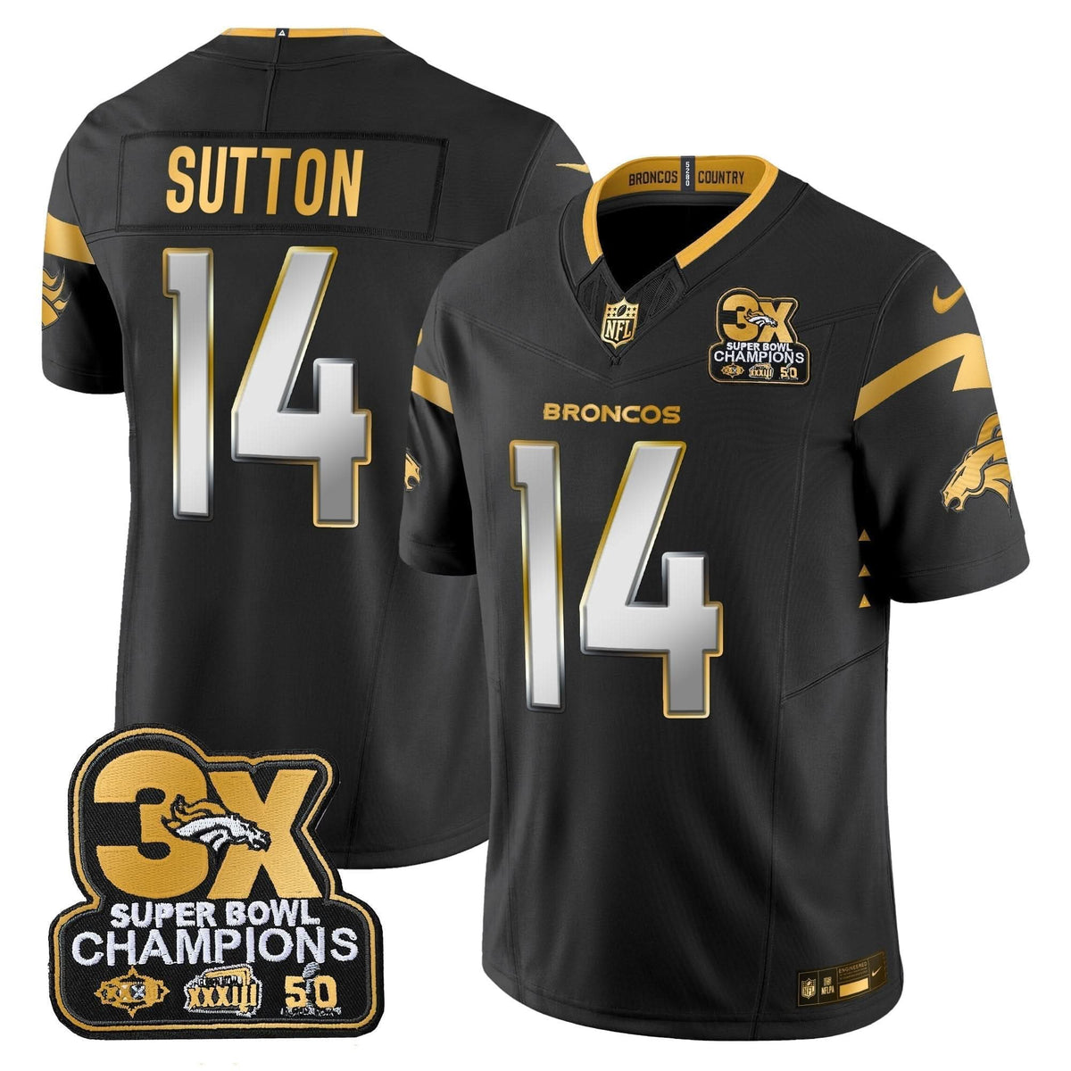 DB 3-Time Champions Patch Gold Vapor Limited Jersey