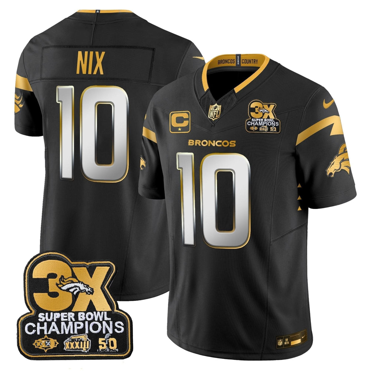 DB 3-Time Champions Patch Gold Vapor Limited Jersey