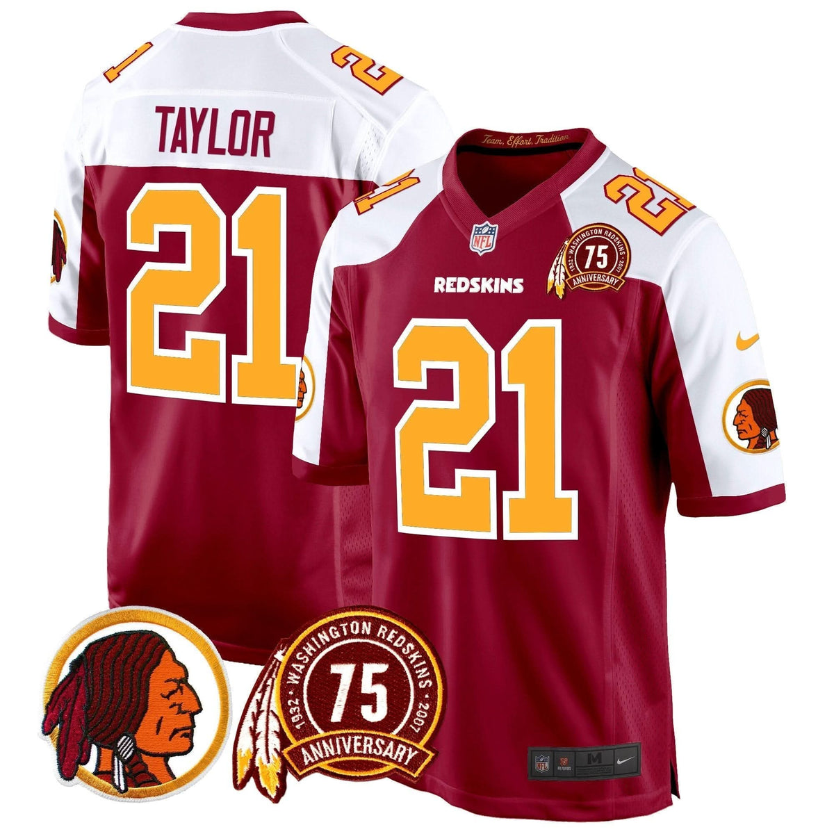 WR 75th Patch Throwback Game Jersey