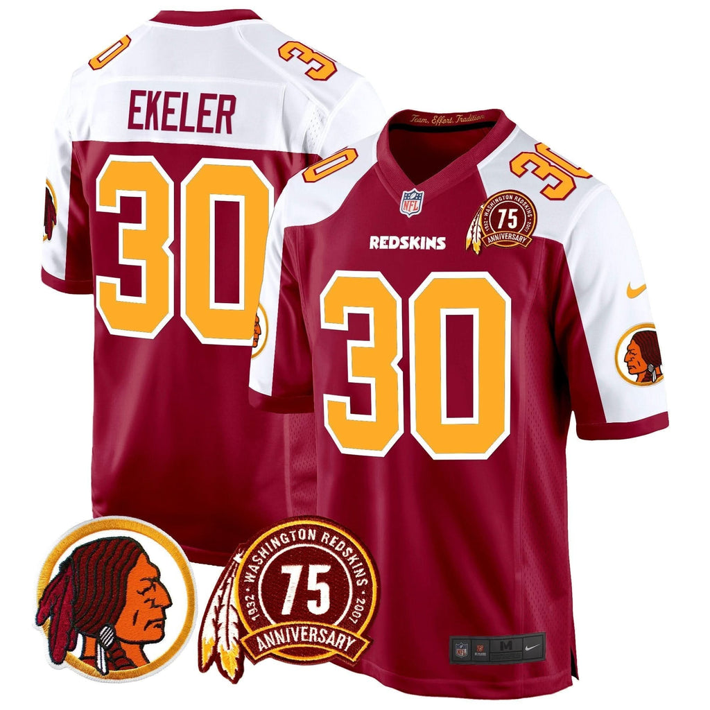 WR 75th Patch Throwback Game Jersey