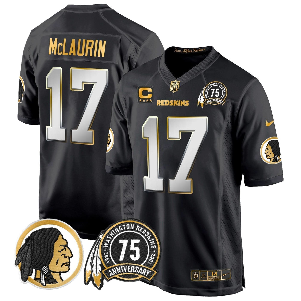WR 75th Patch Throwback Gold Game Jersey