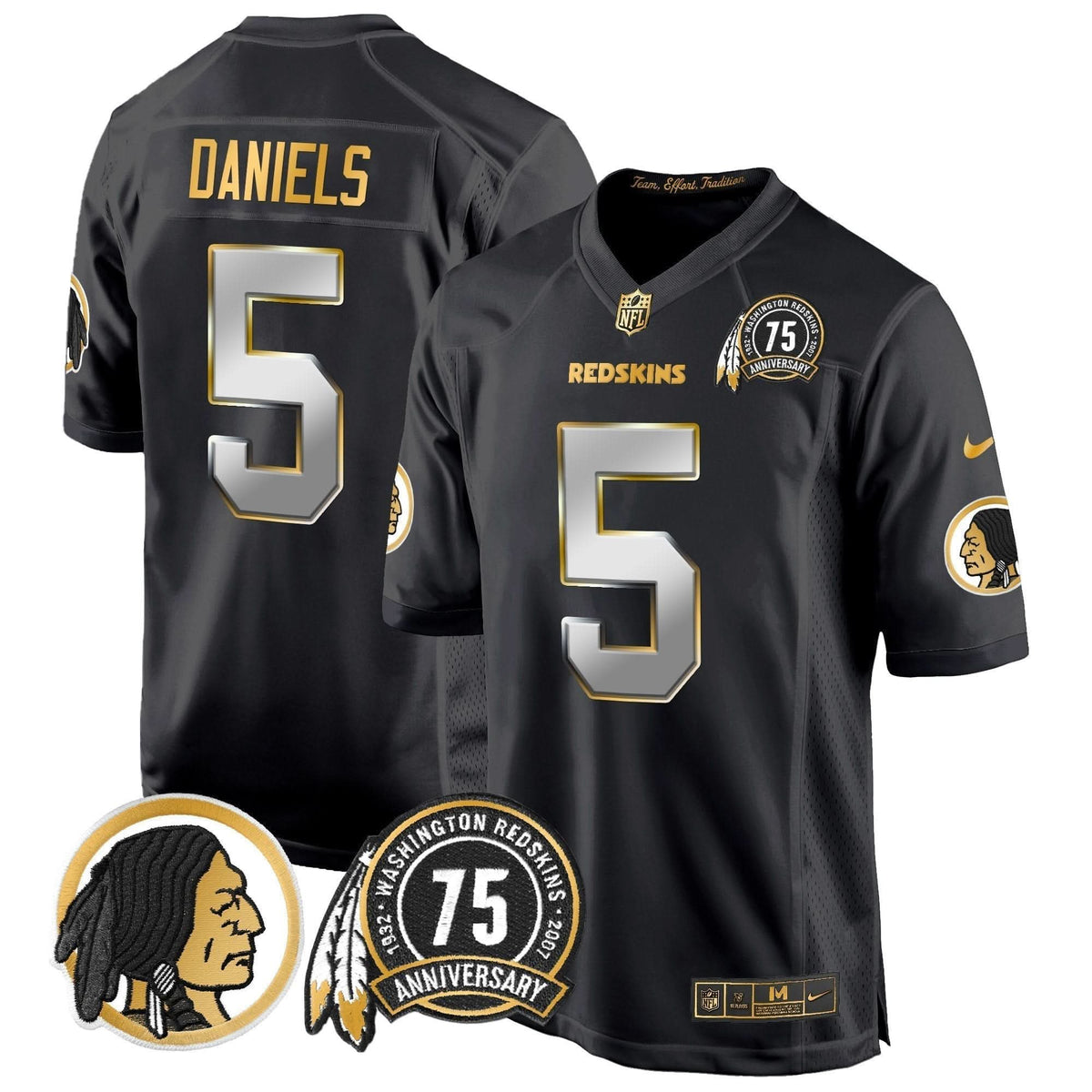 WR 75th Patch Throwback Gold Game Jersey