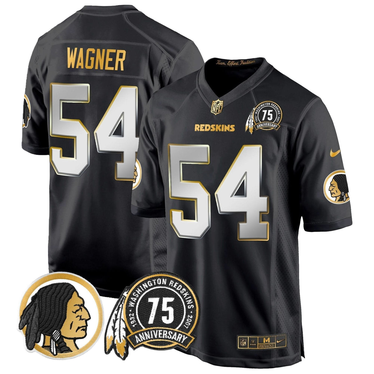 WR 75th Patch Throwback Gold Game Jersey