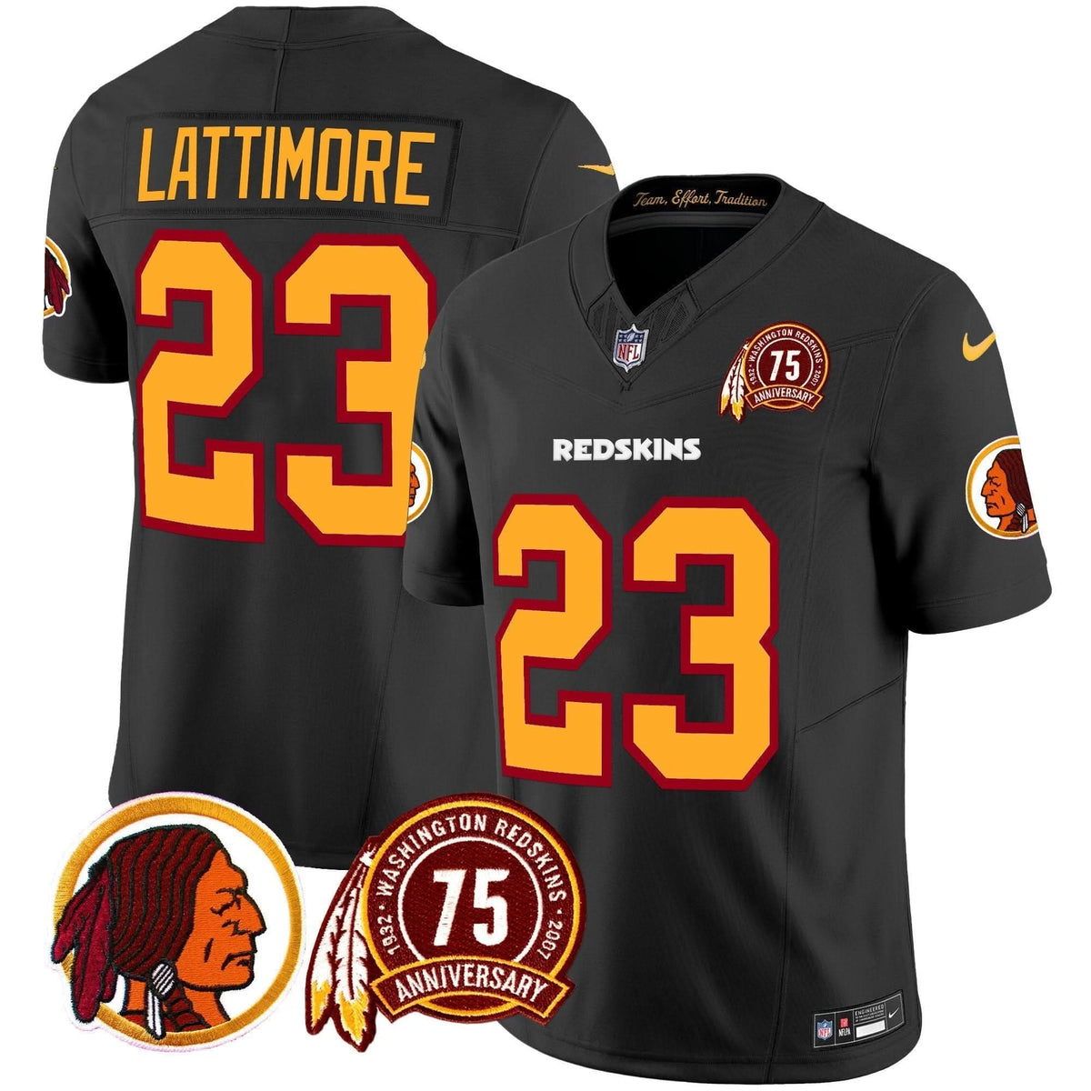 WR 75th Patch Throwback Vapor Limited Jersey