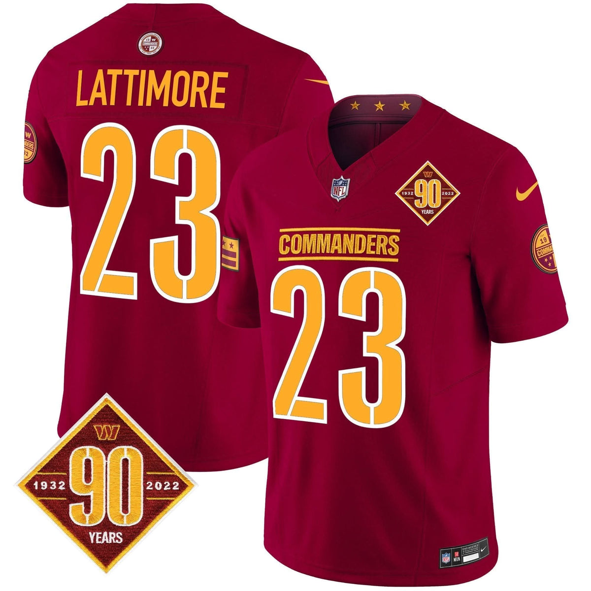 WC 90th Anniversary Patch Vapor Limited Jersey
