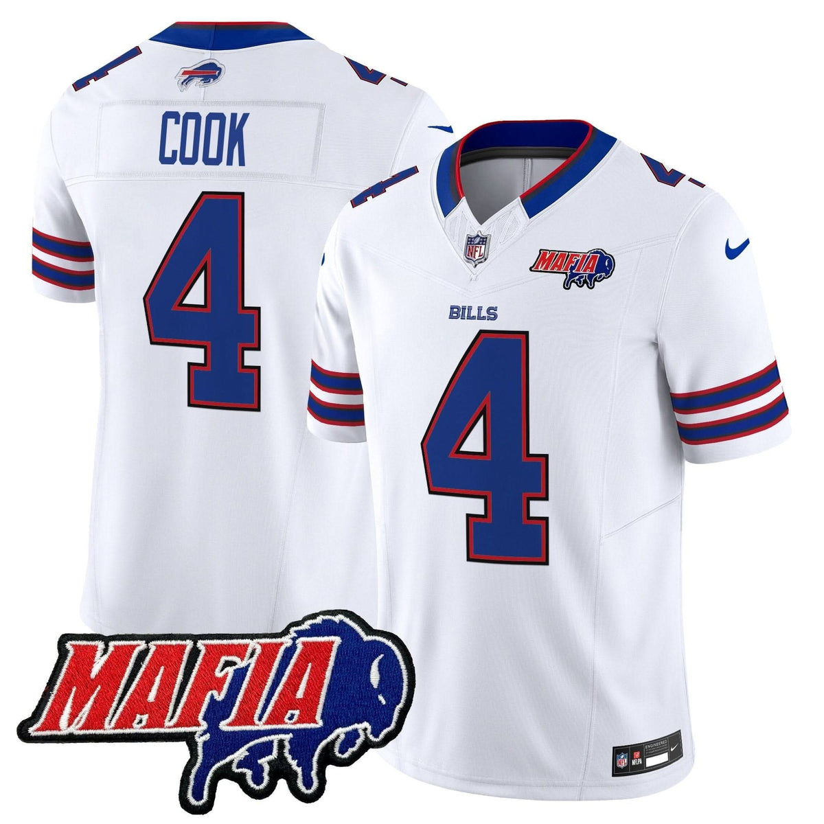 BB 2024 BUF Mafia Patch Vapor Limited Jersey