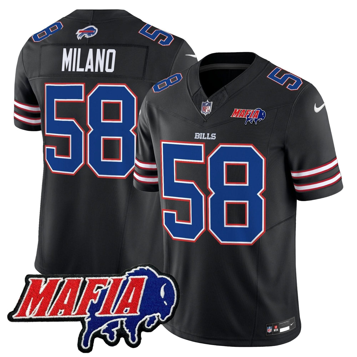BB 2024 BUF Mafia Patch Vapor Limited Jersey