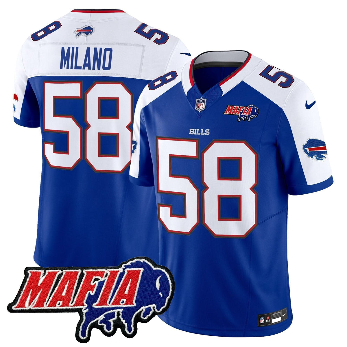 BB 2024 BUF Mafia Patch Vapor Limited Jersey