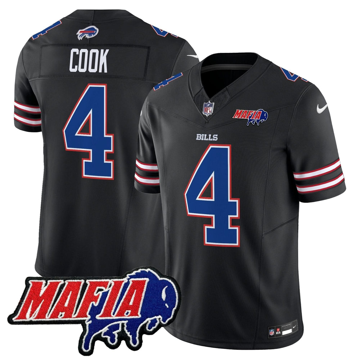 BB 2024 BUF Mafia Patch Vapor Limited Jersey