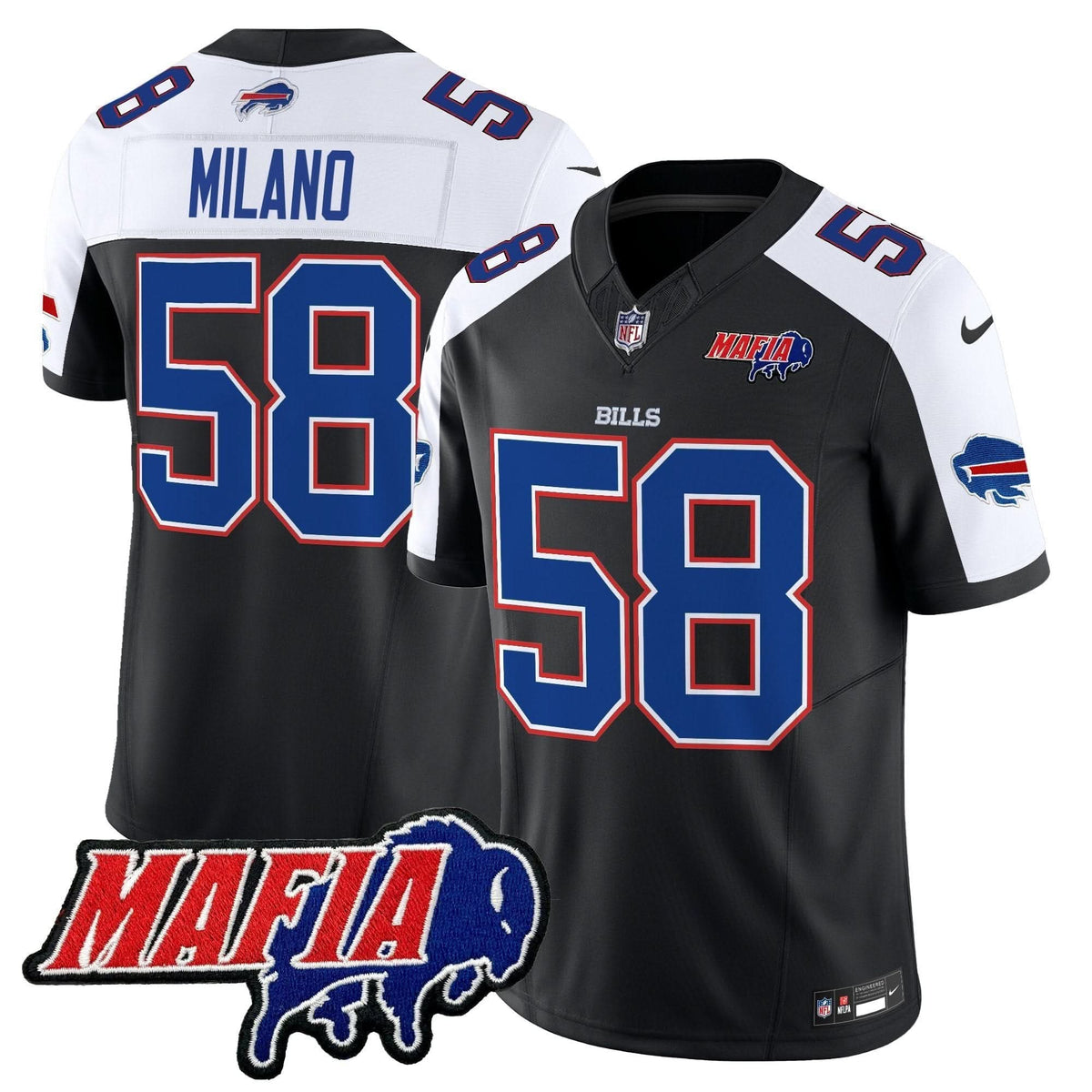 BB 2024 BUF Mafia Patch Vapor Limited Jersey