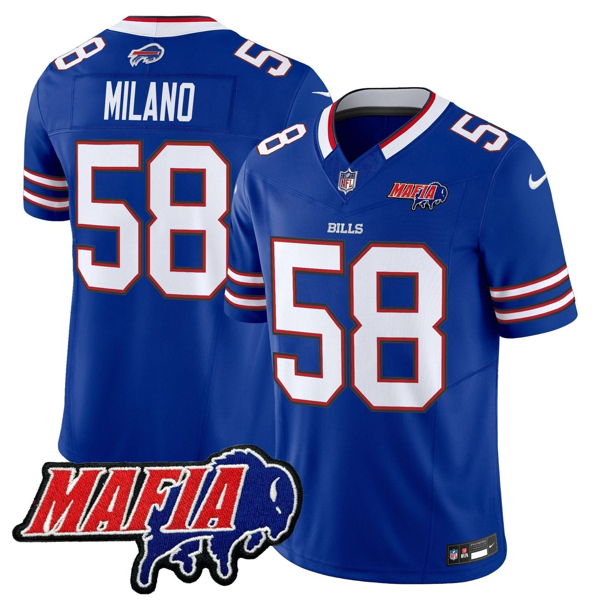 BB 2024 BUF Mafia Patch Vapor Limited Jersey
