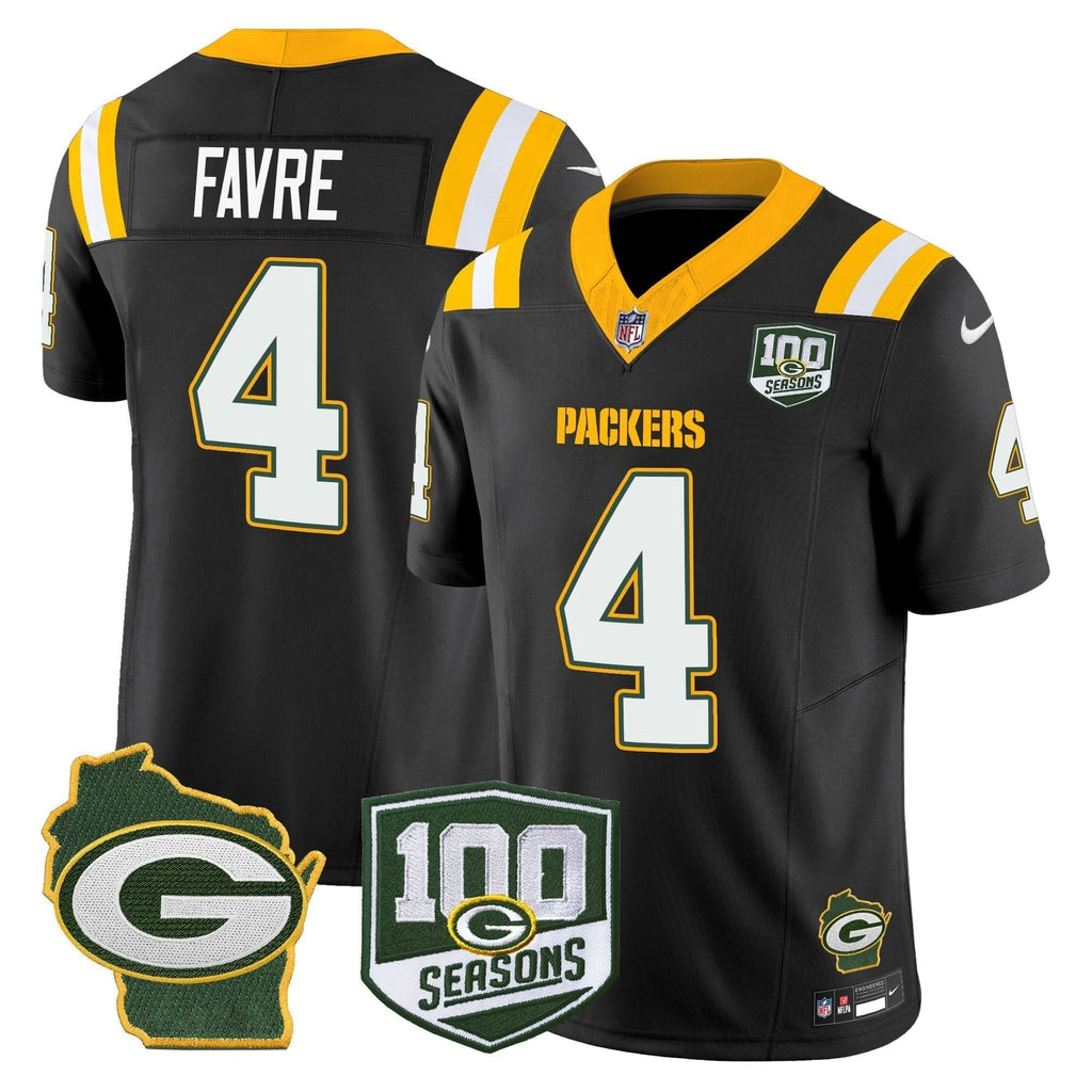 GB 100th Season & Home Patch Vapor Limited Jersey