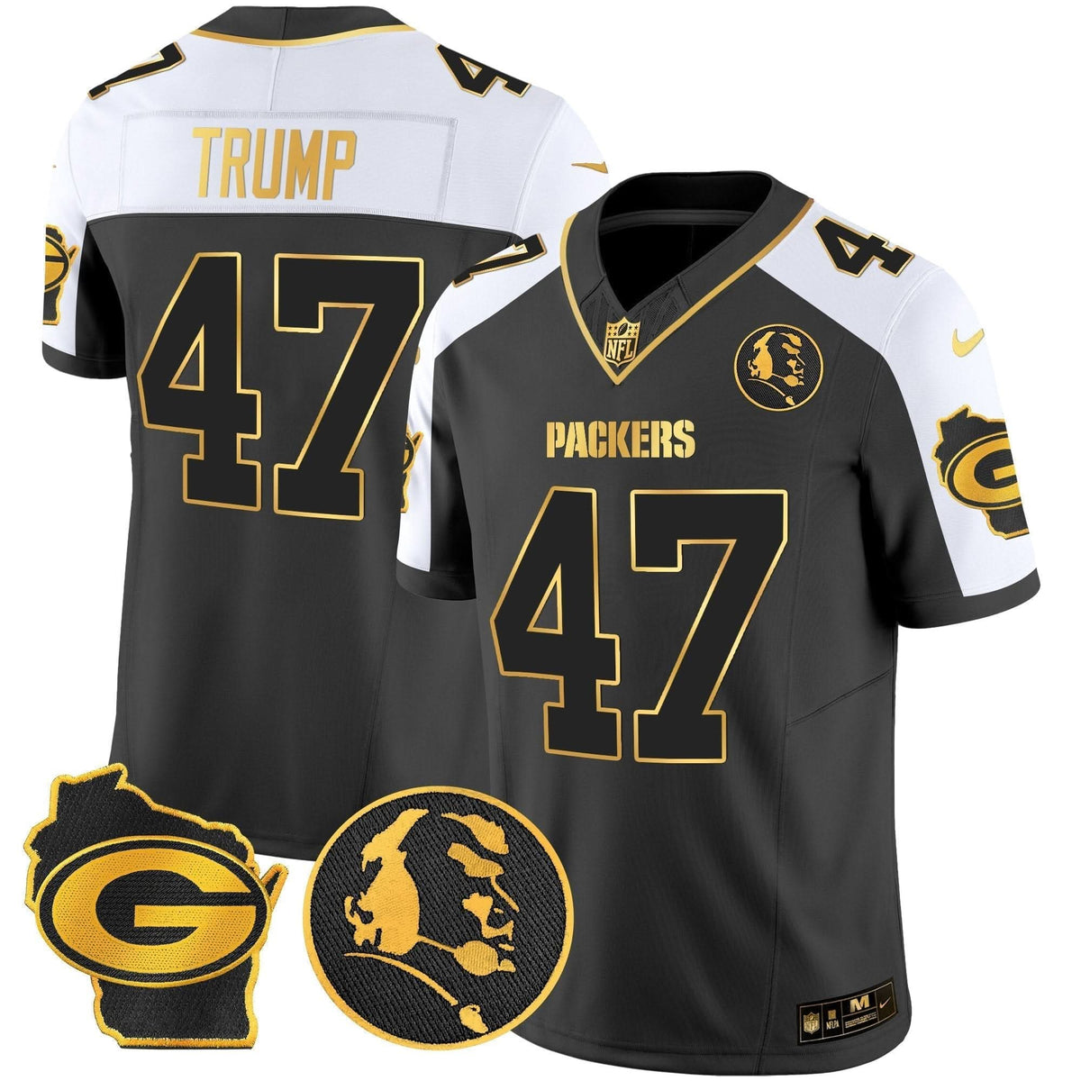 GB John Madden & Home Patch Gold Vapor Limited Jersey