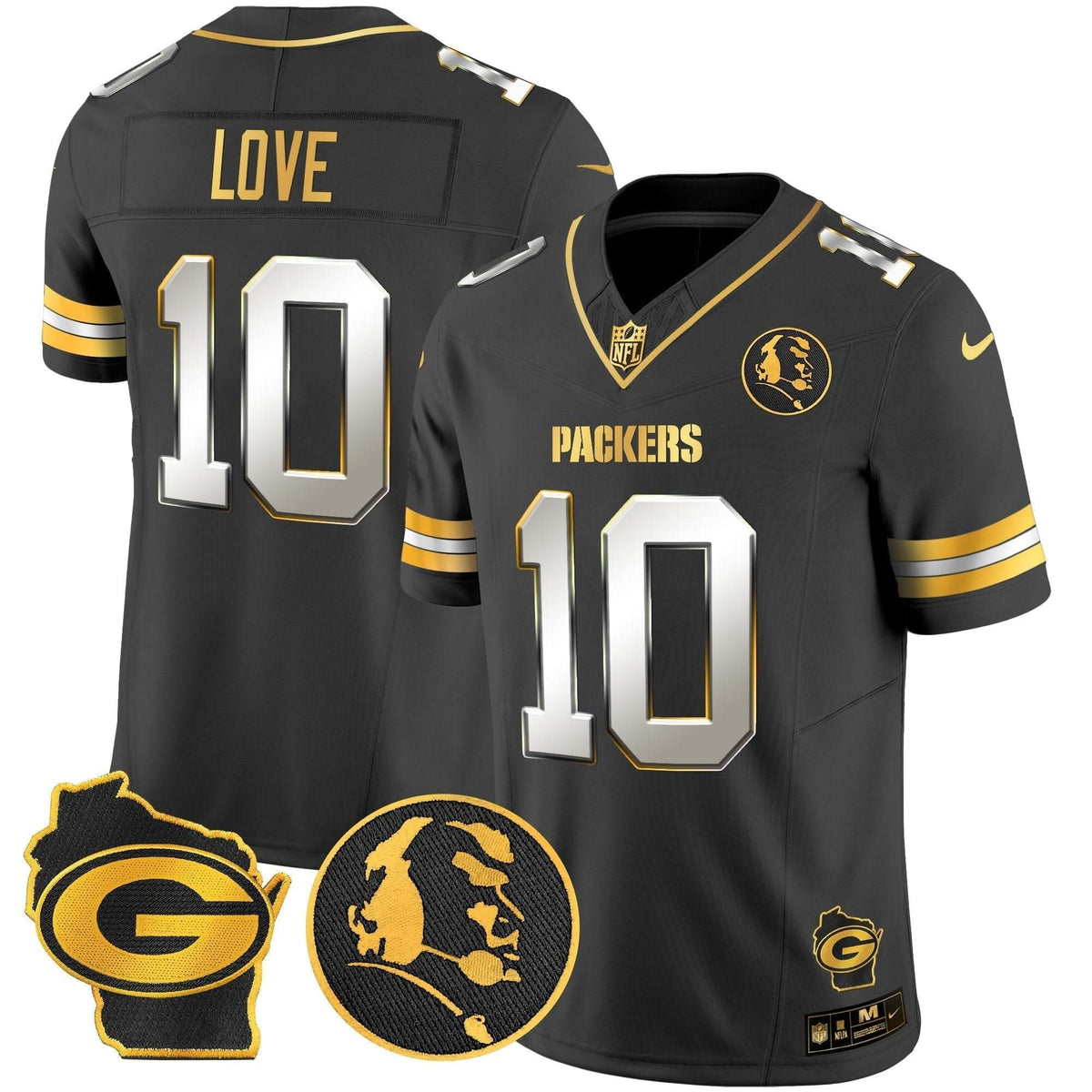 GB John Madden & Home Patch Gold Vapor Limited Jersey