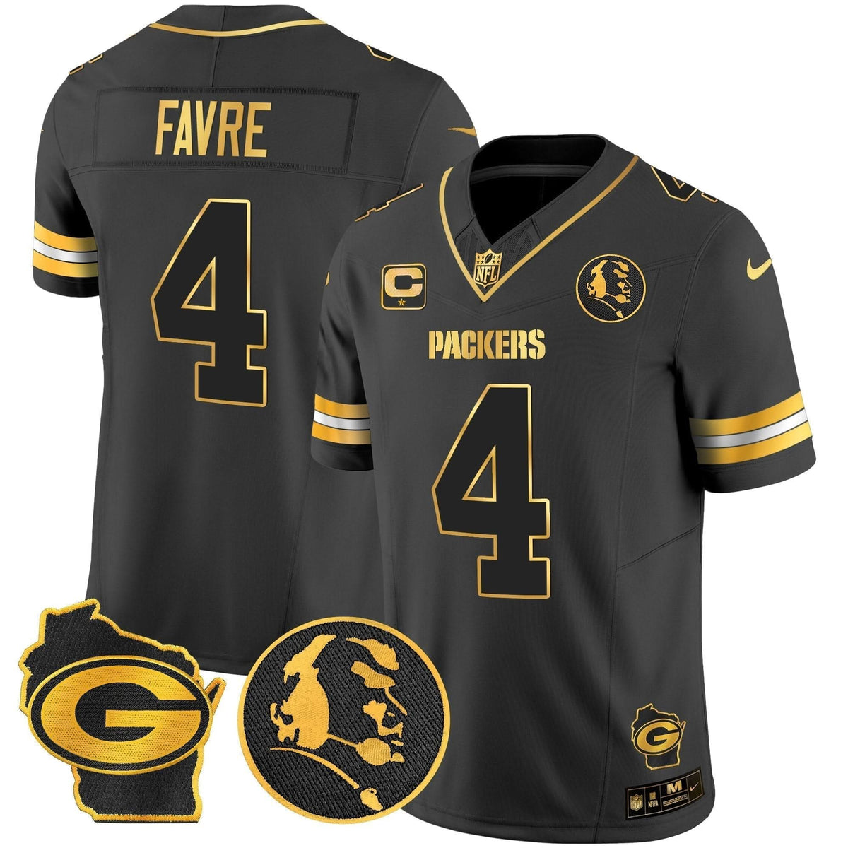 GB John Madden & Home Patch Gold Vapor Limited Jersey