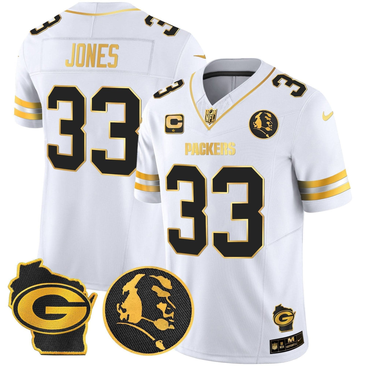GB John Madden & Home Patch Gold Vapor Limited Jersey