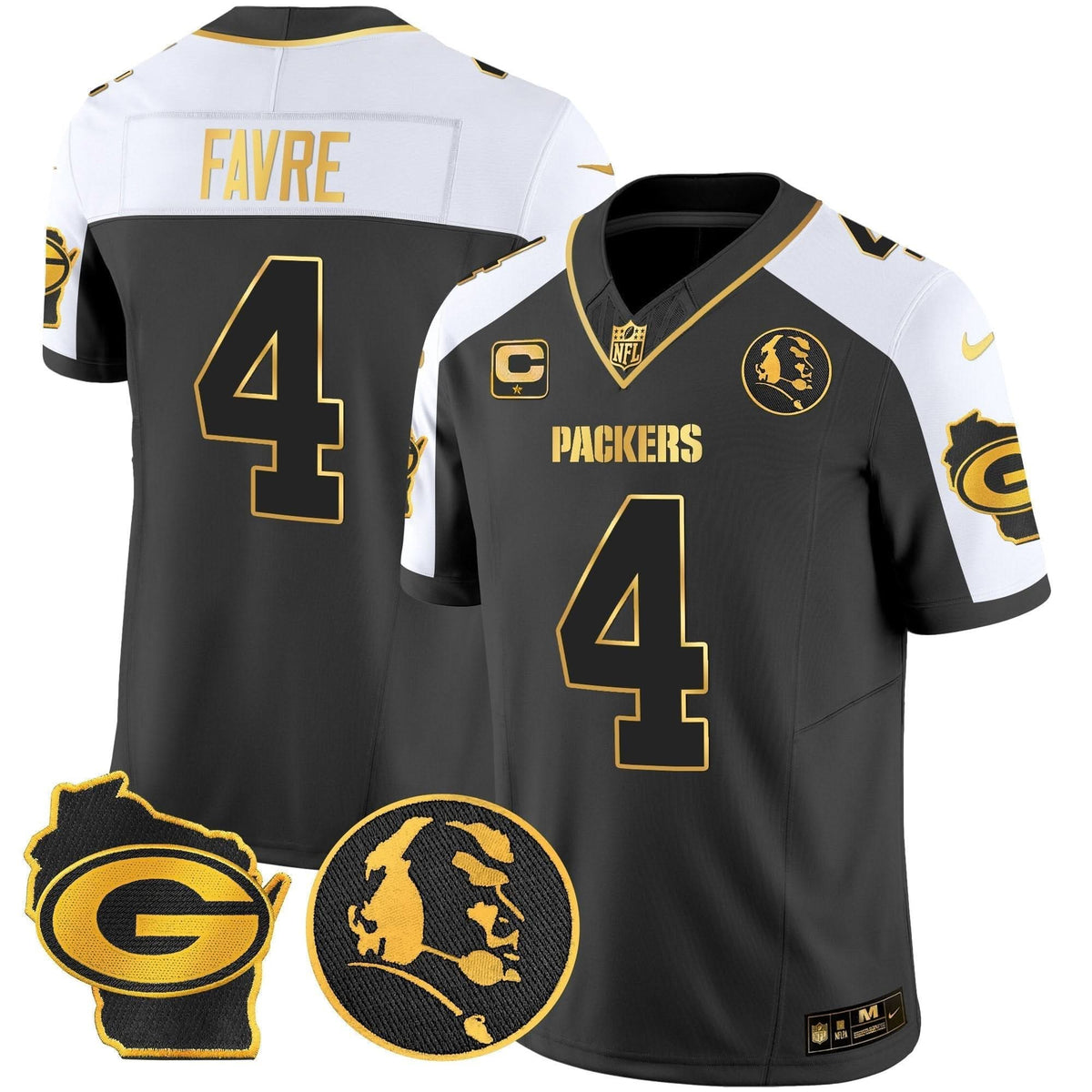 GB John Madden & Home Patch Gold Vapor Limited Jersey