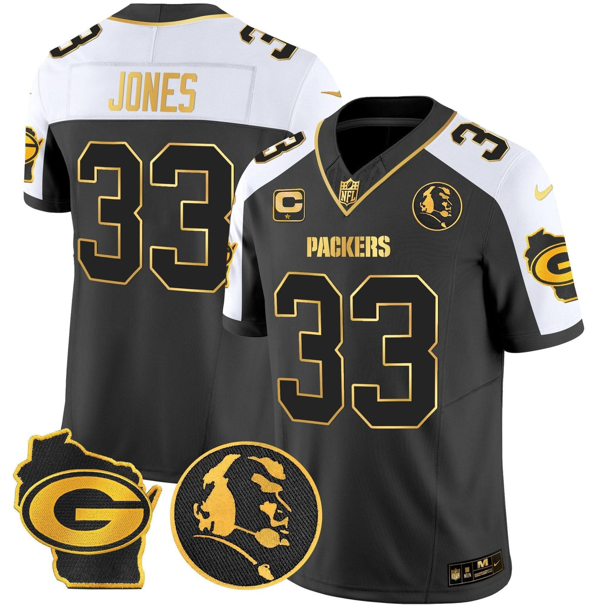 GB John Madden & Home Patch Gold Vapor Limited Jersey