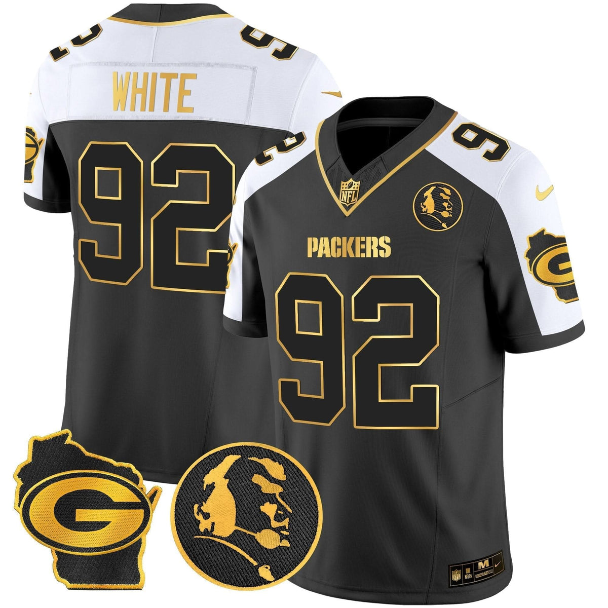 GB John Madden & Home Patch Gold Vapor Limited Jersey