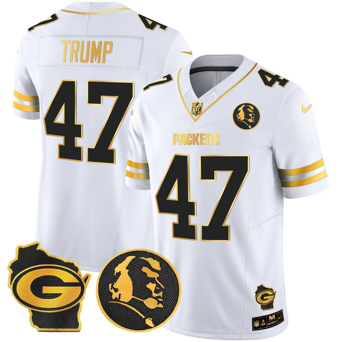 GB John Madden & Home Patch Gold Vapor Limited Jersey