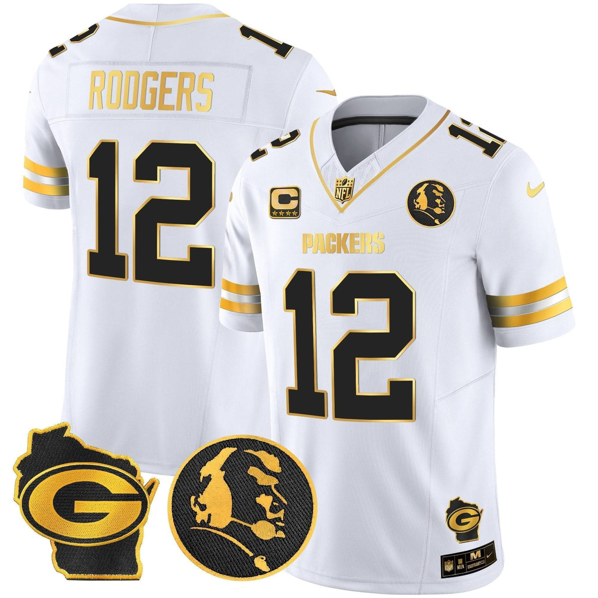 GB John Madden & Home Patch Gold Vapor Limited Jersey