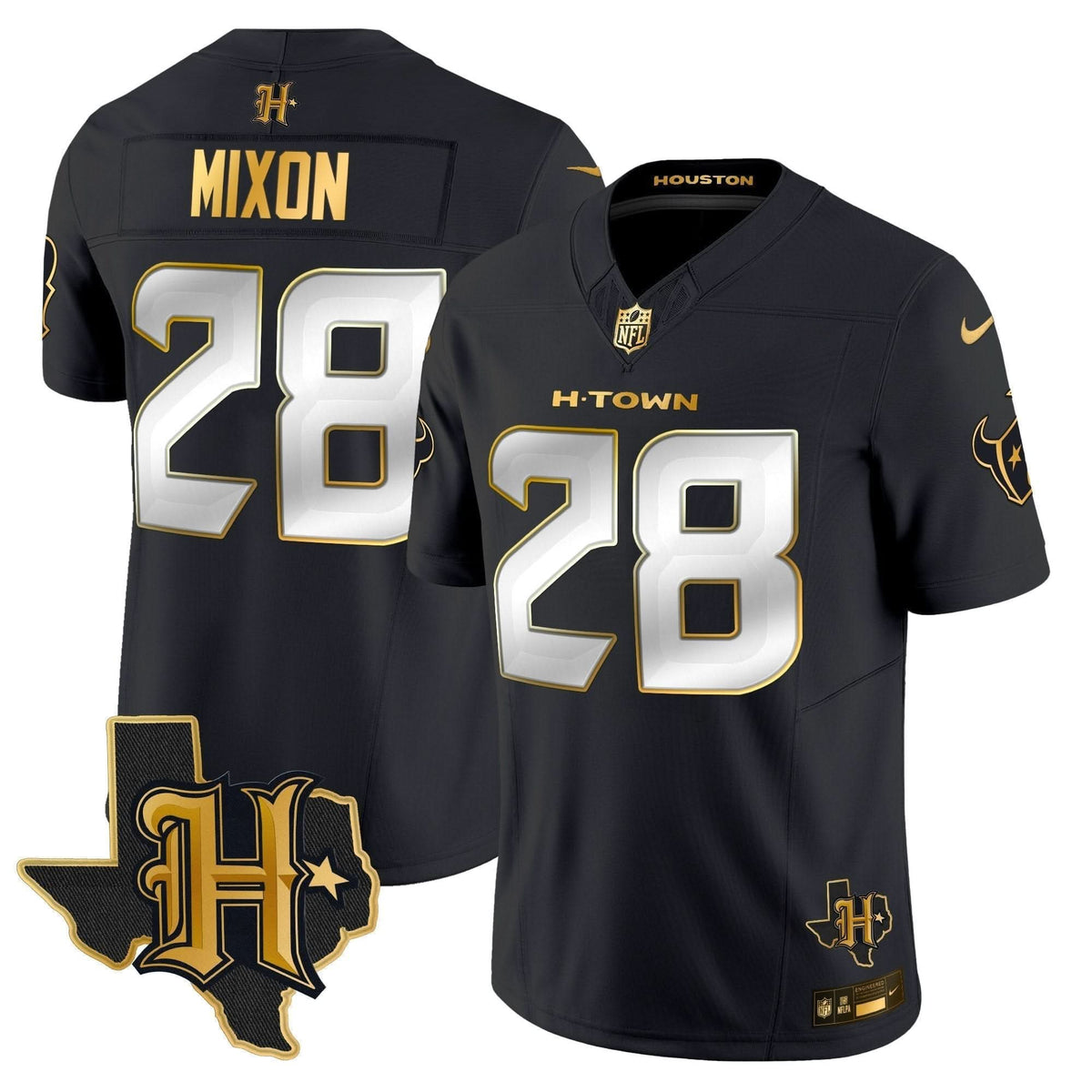 HT 2024 Texas Patch Gold Vapor Limited Jersey
