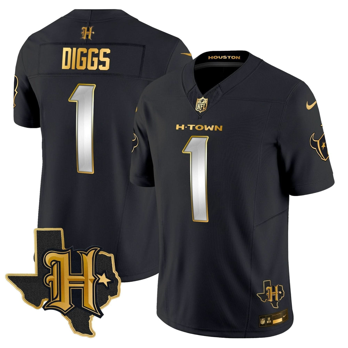 HT 2024 Texas Patch Gold Vapor Limited Jersey