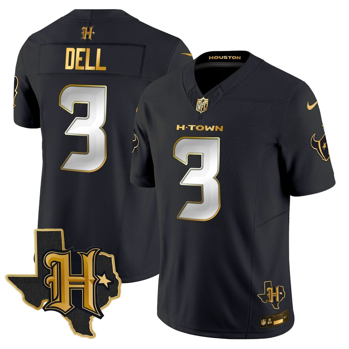 HT 2024 Texas Patch Gold Vapor Limited Jersey