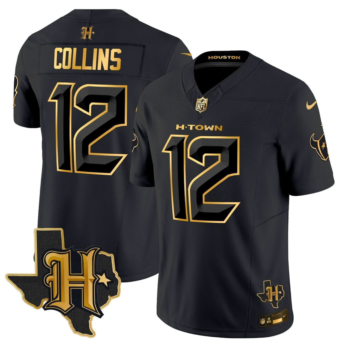 HT 2024 Texas Patch Gold Vapor Limited Jersey