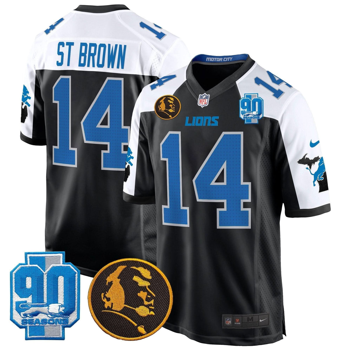 DET 2024 90th & John Madden Patch Game Jersey