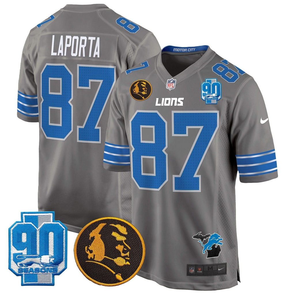 DET 2024 90th & John Madden Patch Game Jersey