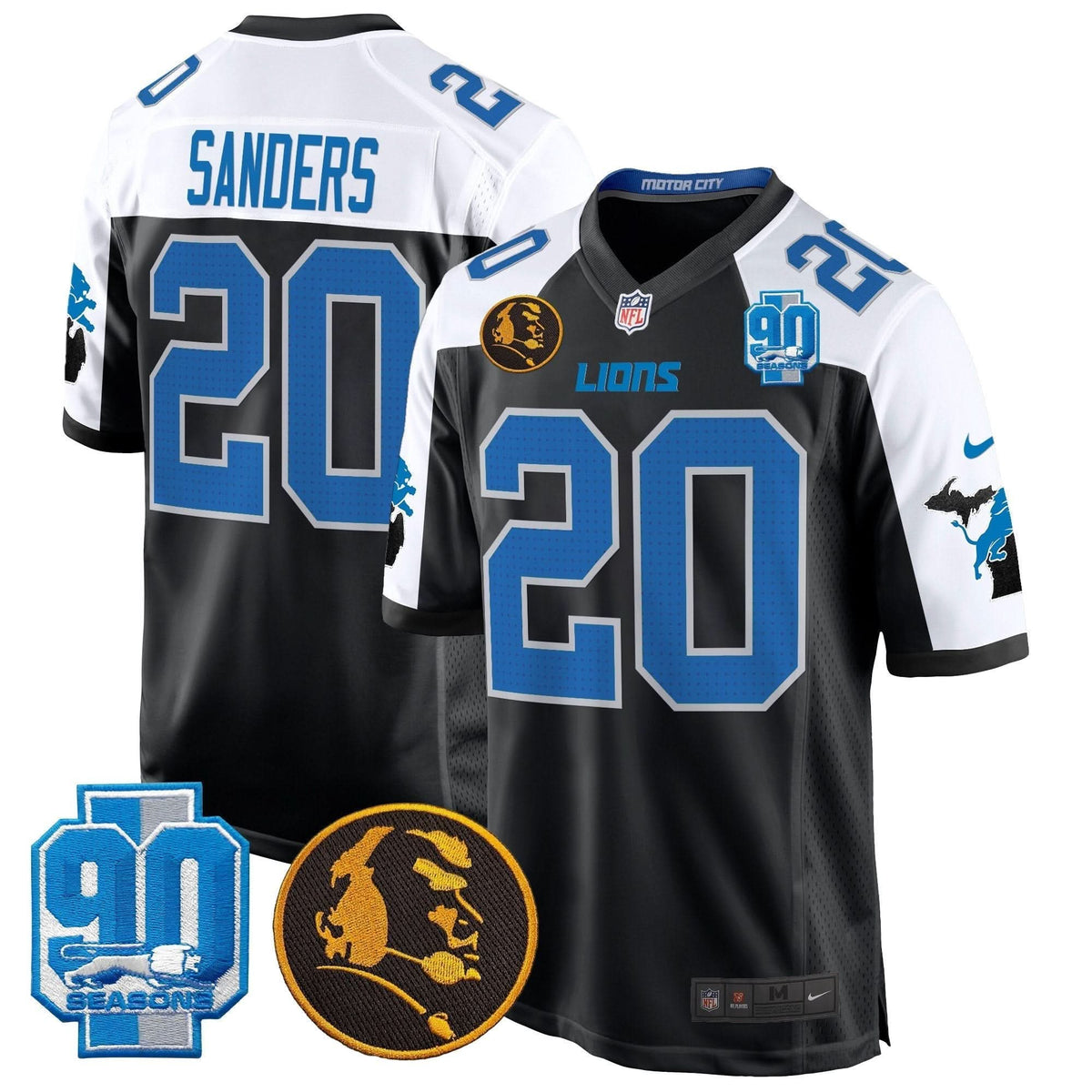 DET 2024 90th & John Madden Patch Game Jersey