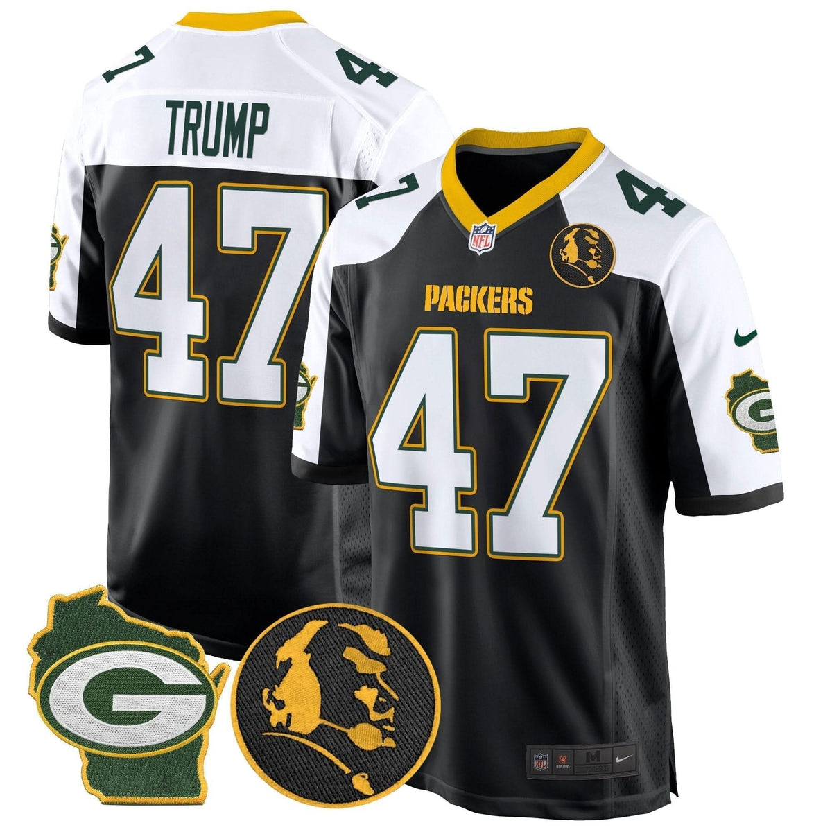 GB John Madden & Home Patch Game Jersey
