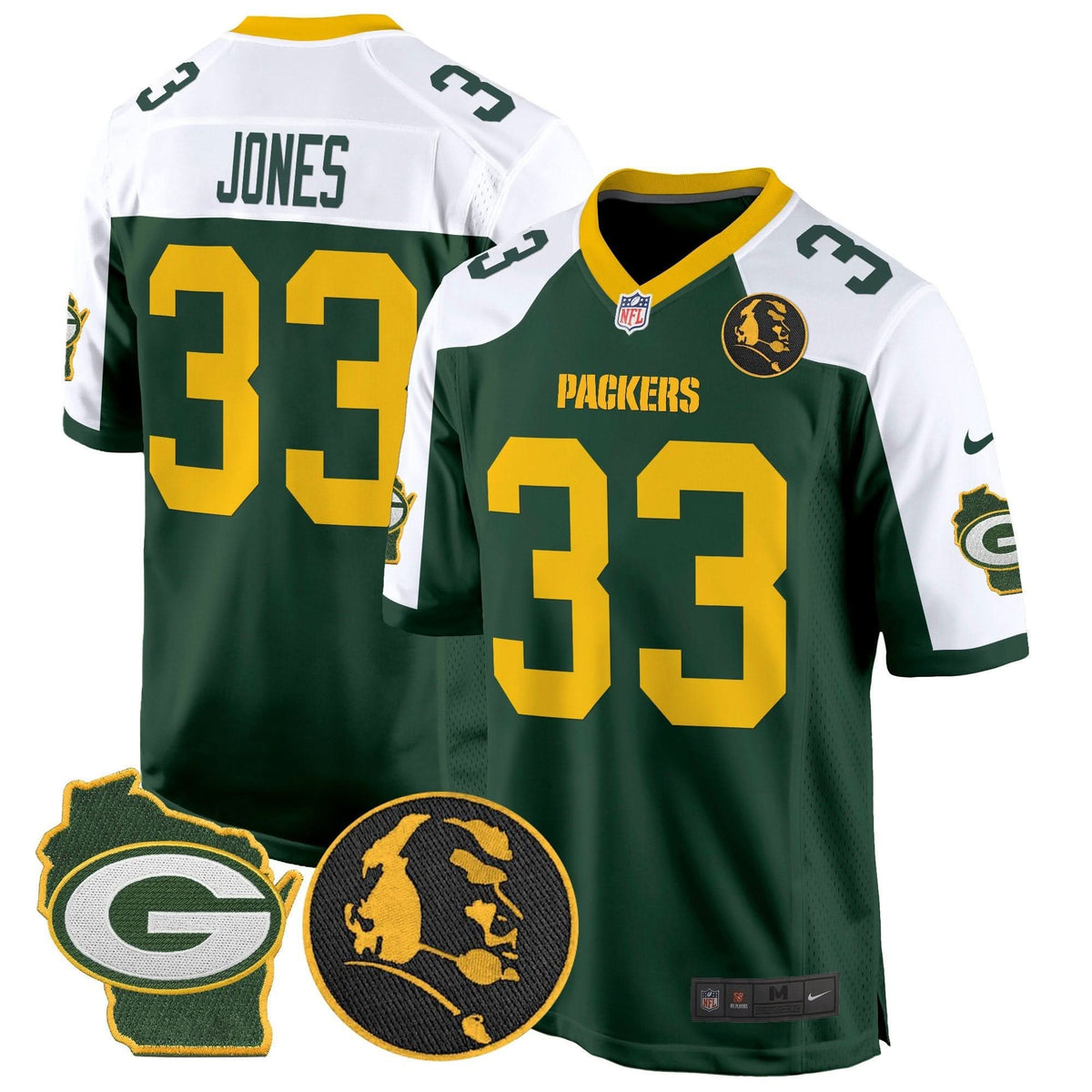 GB John Madden & Home Patch Game Jersey