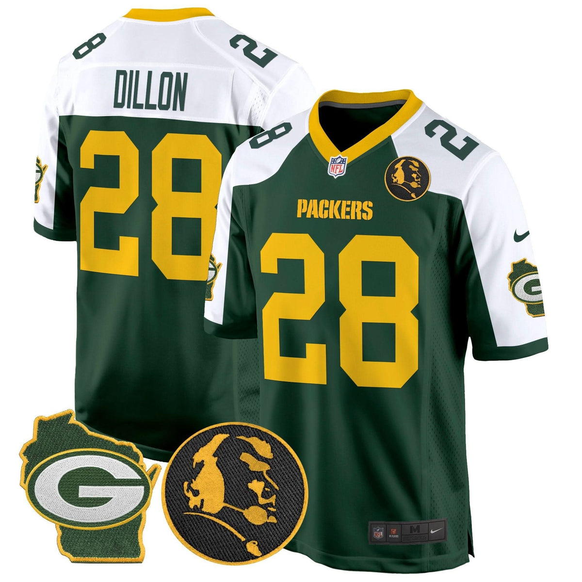 GB John Madden & Home Patch Game Jersey