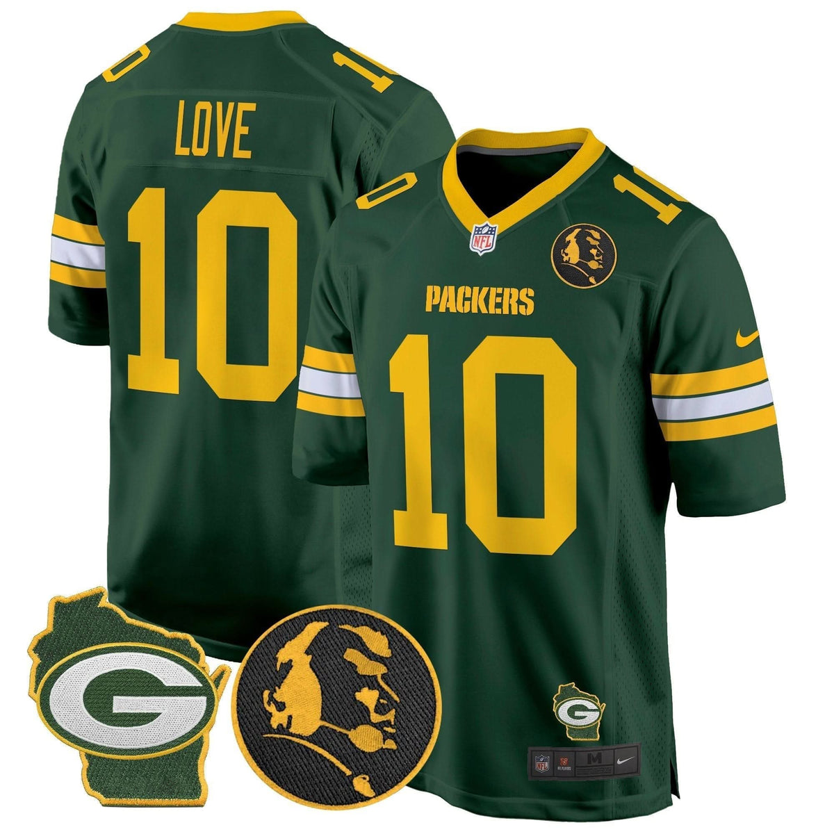 GB John Madden & Home Patch Game Jersey