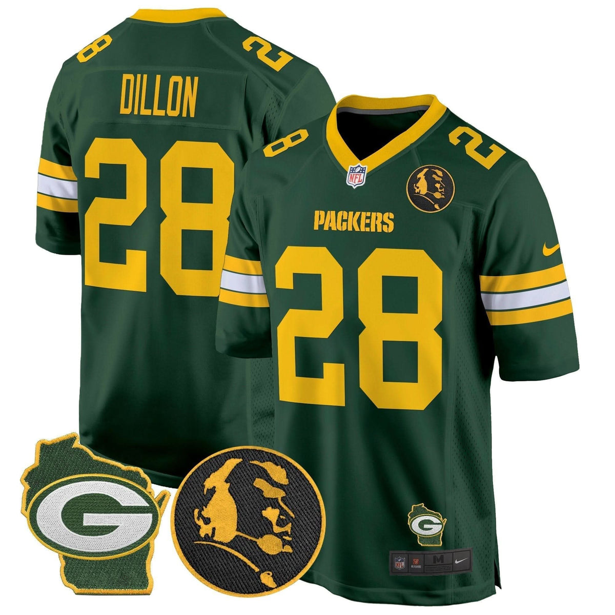 GB John Madden & Home Patch Game Jersey