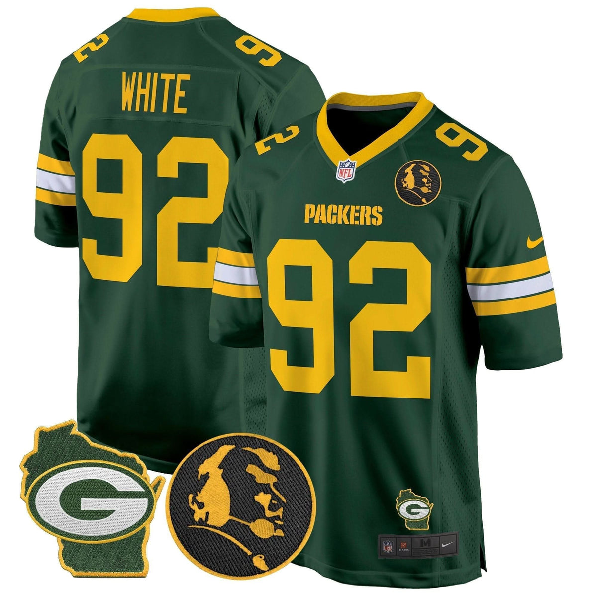 GB John Madden & Home Patch Game Jersey
