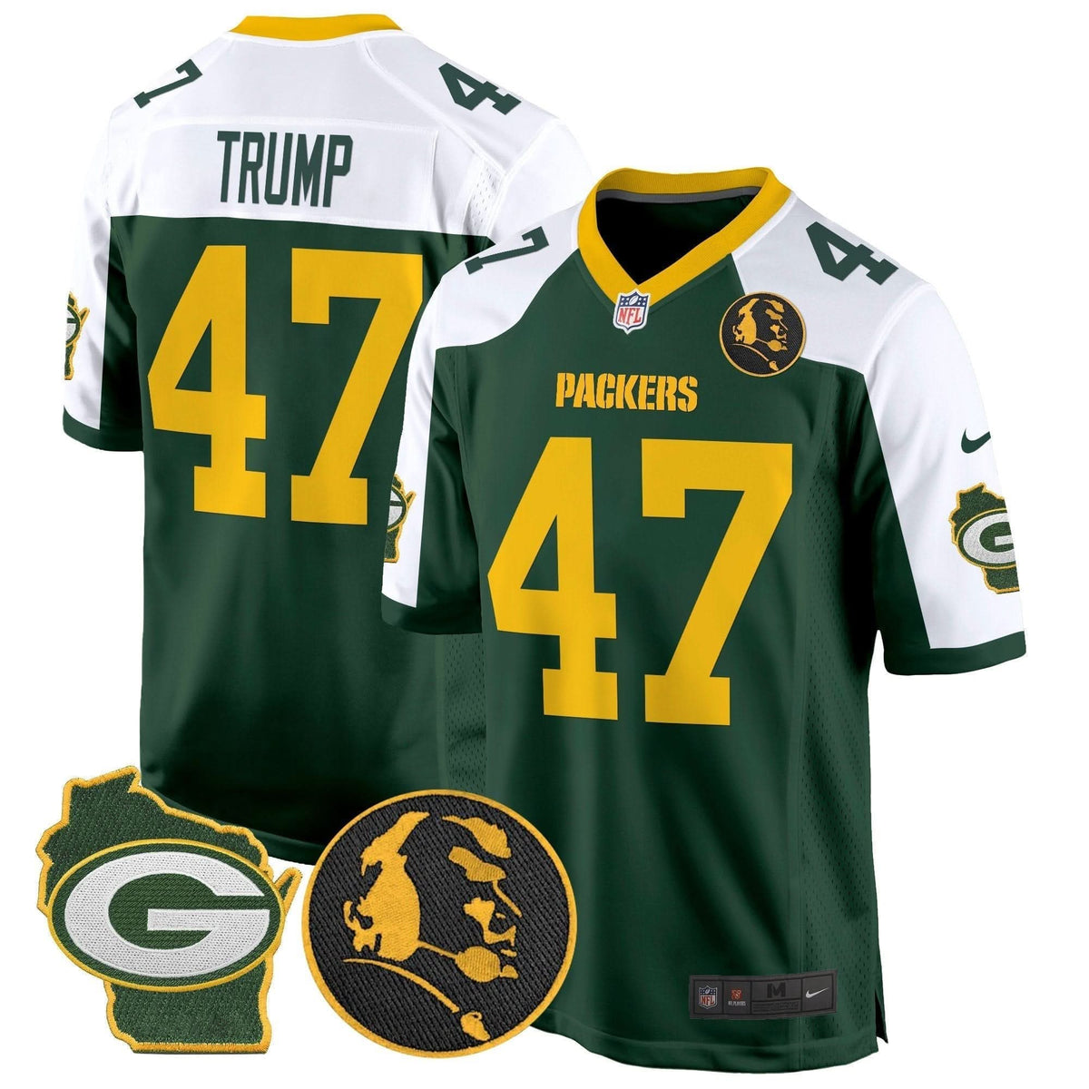 GB John Madden & Home Patch Game Jersey