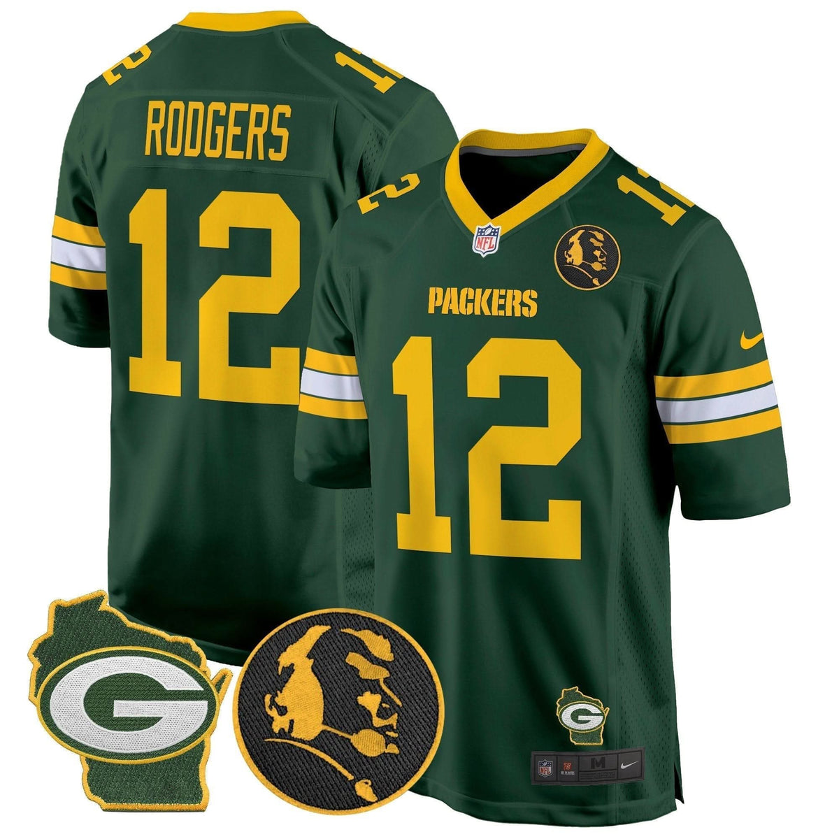 GB John Madden & Home Patch Game Jersey