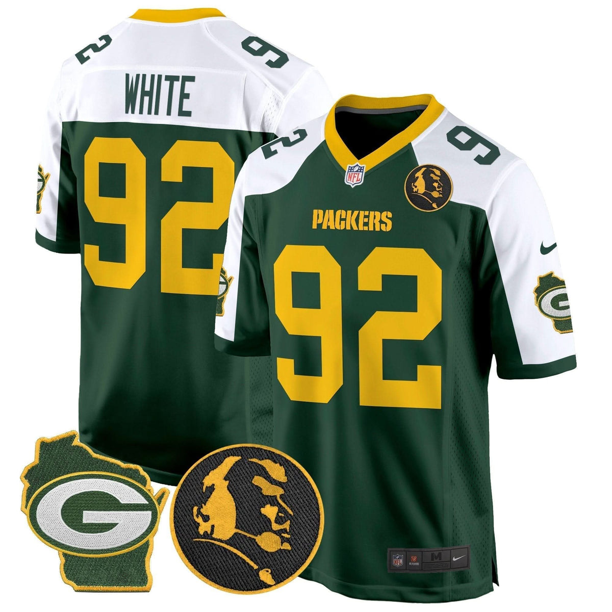 GB John Madden & Home Patch Game Jersey