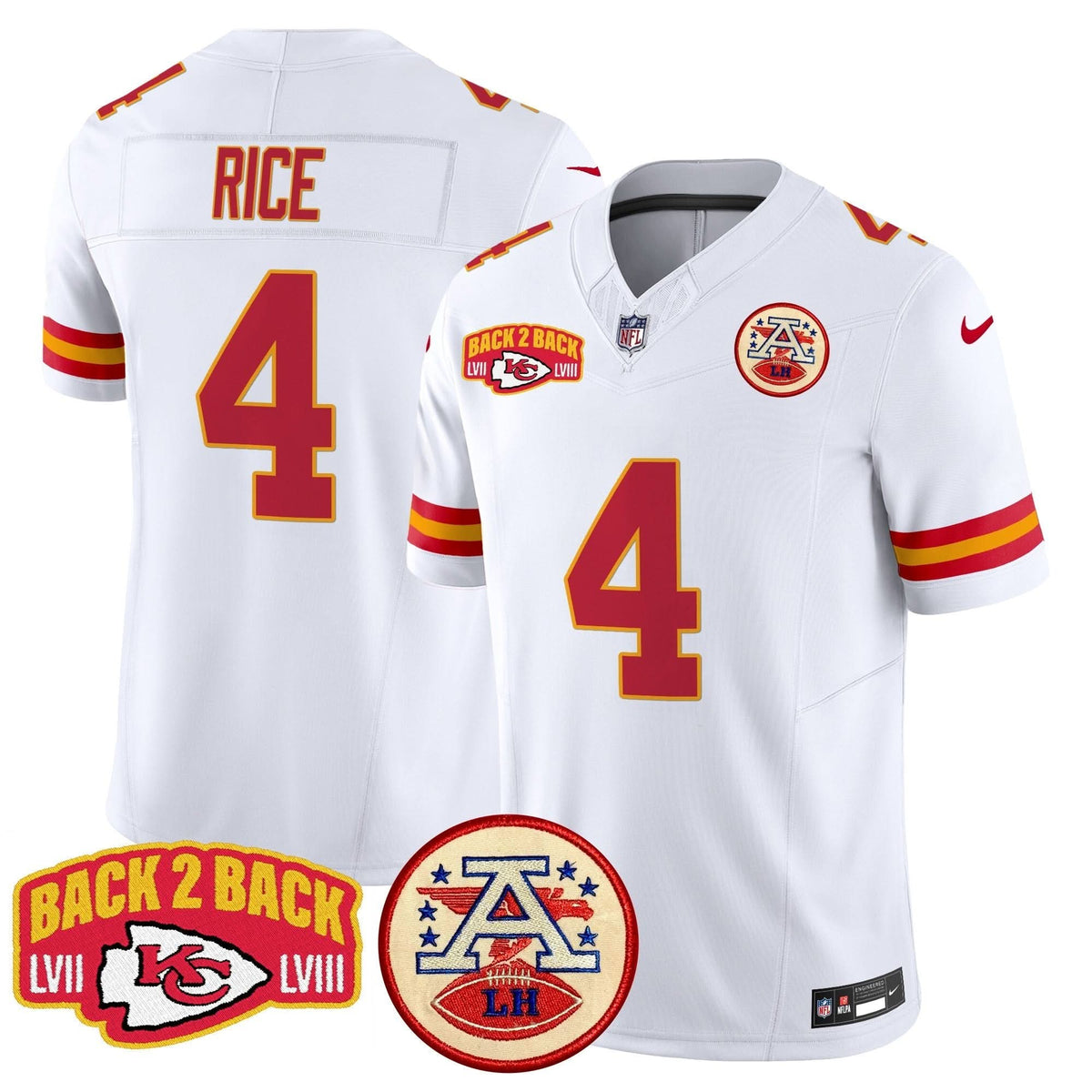 KC Super Back 2 Back Patch Vapor Limited Jersey