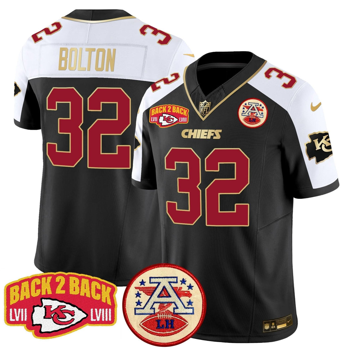 KC Super Back 2 Back Patch Vapor Limited Jersey