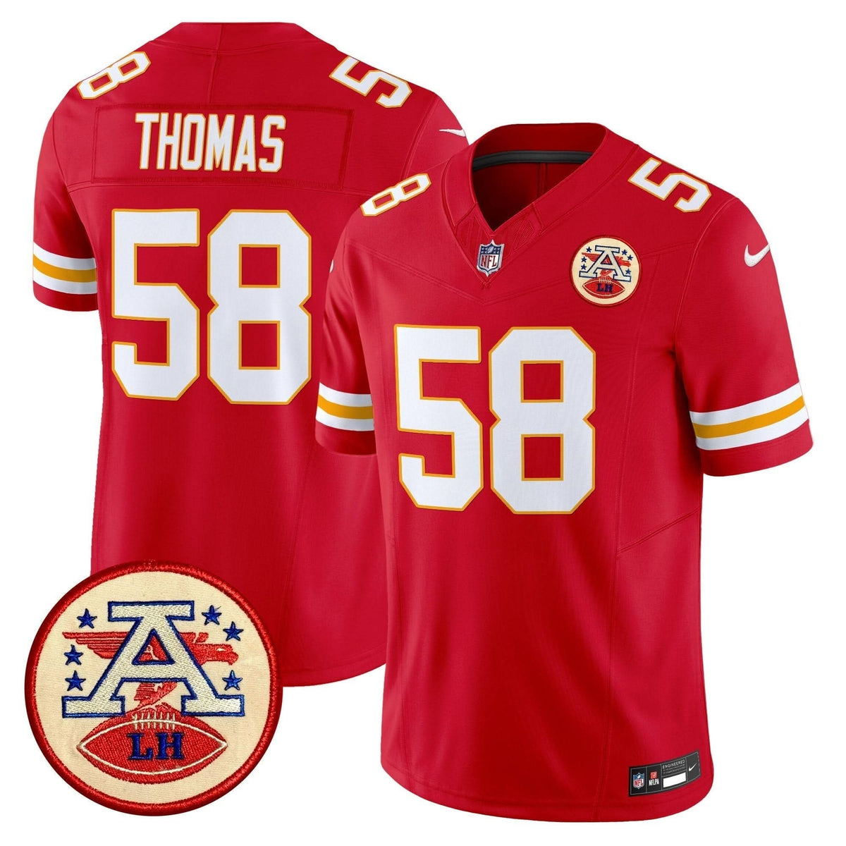 KC 2024 Lamar Hunt Patch Vapor Limited Jersey