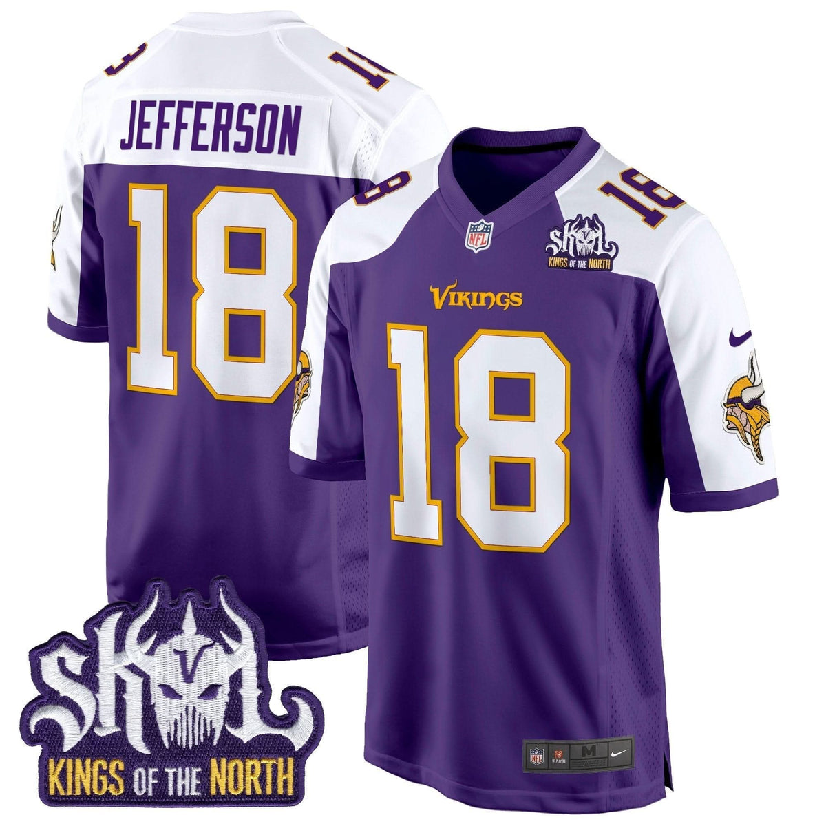 MV King Of The North Patch Throwback Game Jersey