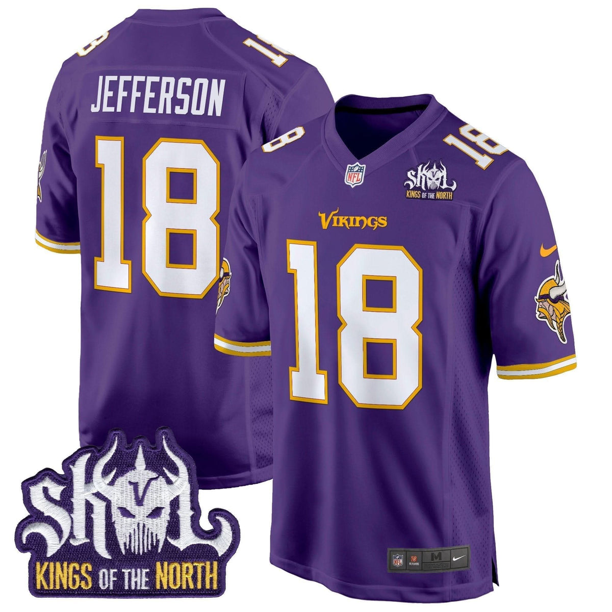 MV King Of The North Patch Throwback Game Jersey